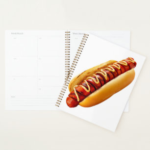 SlipperyJoe's Sommer-BBQ-Vibe-Hotdog in weichem Br Planer