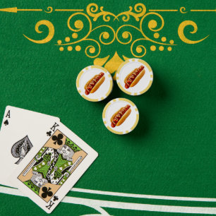 SlipperyJoe's Sommer-BBQ-Vibe-Hotdog in weichem Br Pokerchips