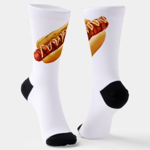 SlipperyJoe's Sommer-BBQ-Vibe-Hotdog in weichem Br Socken