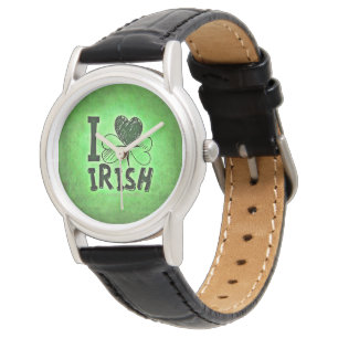 SlipperyJoe's St. Patrick's Day Feiertag irische P Armbanduhr