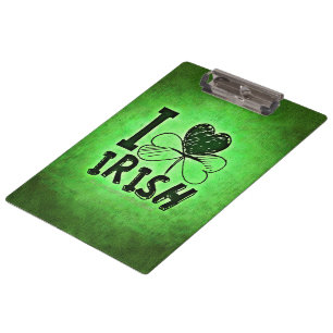 SlipperyJoe's St. Patrick's Day Feiertag irische P Klemmbrett