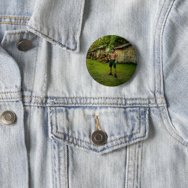 SlipperyJoe's St. Patrick's Day festliche Leprecha Button (Beispiel)