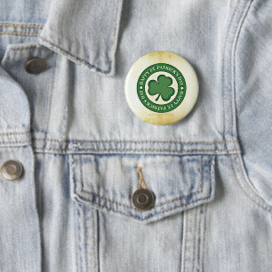 SlipperyJoe's St. Patrick's Day glänzendes dreiblä Button