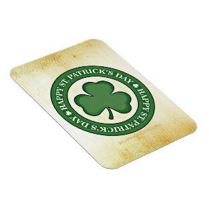 SlipperyJoe's St. Patrick's Day glänzendes dreiblä Magnet