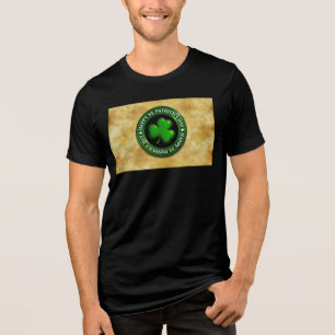 SlipperyJoe's St. Patrick's Day glänzendes dreiblä Tri-Blend Shirt