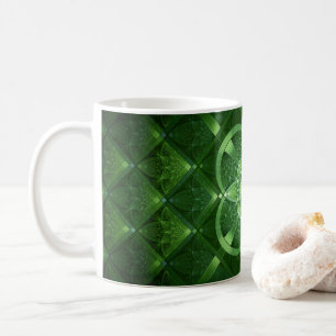 SlipperyJoe's St. Patrick's Day leuchtende vier Bl Kaffeetasse
