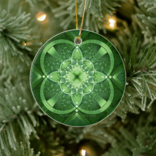 SlipperyJoe's St. Patrick's Day leuchtende vier Bl Keramik Ornament