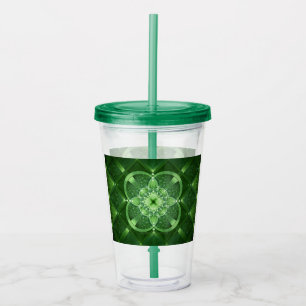 SlipperyJoe's St. Patrick's Day leuchtendes vierbl Acryltrinkbecher