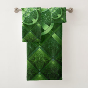 SlipperyJoe's St. Patrick's Day leuchtendes vierbl Badhandtuch Set