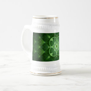 SlipperyJoe's St. Patrick's Day leuchtendes vierbl Bierglas