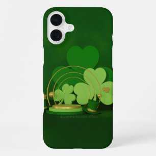 SlipperyJoe's St. Patrick's Day-Themen-Lobold iPhone 16 Plus Hülle