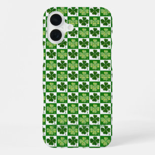 SlipperyJoe's St. Patrick's Day Vierblattklee iPhone 16 Plus Hülle