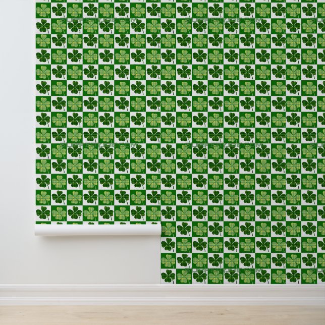 SlipperyJoe's St. Patrick's Day Vierblattklee Tapete (Anwendung)