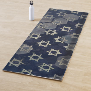 SlipperyJoe's starke Chanukka-Stimmung Davidstern- Yogamatte