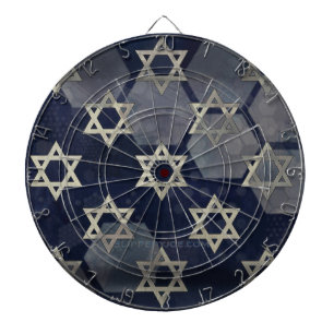 SlipperyJoe's starkes Hanukkah-Feeling Stern von D Dartscheibe