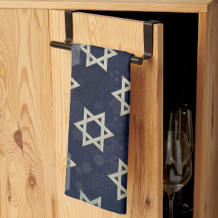 SlipperyJoe's starkes Hanukkah-Feeling Stern von D Geschirrtuch