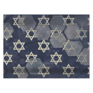 SlipperyJoe's starkes Hanukkah-Vibes Stern Davids  Tischdecke