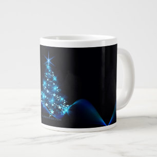 SlipperyJoe's stilisierter leuchtender Weihnachtsb Jumbo-Tasse