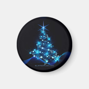 SlipperyJoe's stilisierter leuchtender Weihnachtsb Magnet
