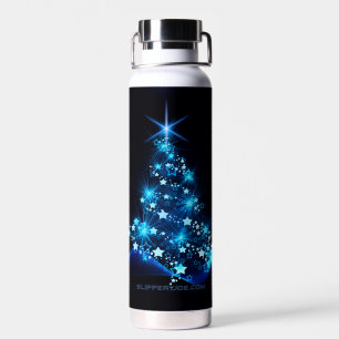 SlipperyJoe's stilisierter leuchtender Weihnachtsb Trinkflasche