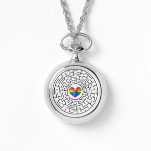 SlipperyJoe's Stolz-Labyrinth-Pfeil-Puzzle labyri Armbanduhr