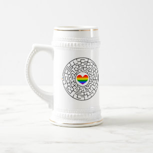 SlipperyJoe's Stolz-Labyrinth-Pfeil-Puzzle labyri Bierglas