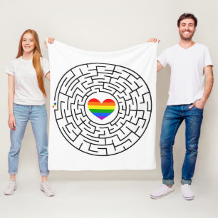 SlipperyJoe's Stolz-Labyrinth-Pfeil-Puzzle labyri Fleecedecke