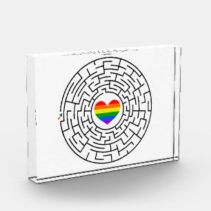 SlipperyJoe's Stolz-Labyrinth-Pfeil-Puzzle labyri Fotoblock