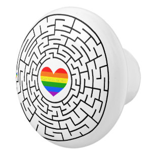 SlipperyJoe's Stolz-Labyrinth-Pfeil-Puzzle labyri Keramikknauf