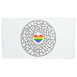 SlipperyJoe's Stolz-Labyrinth-Pfeil-Puzzle labyri Kissenbezug