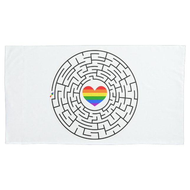 SlipperyJoe's Stolz-Labyrinth-Pfeil-Puzzle labyri Kissenbezug (Vorderseite)