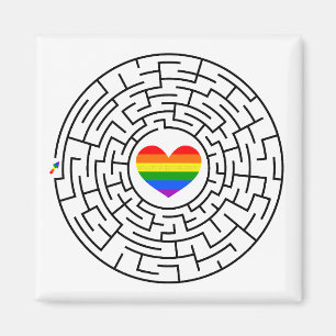 SlipperyJoe's Stolz-Labyrinth-Pfeil-Puzzle labyri Magnet