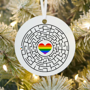 SlipperyJoe's Stolz-Labyrinth-Pfeil-Puzzle labyri Ornament Aus Metall