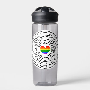 SlipperyJoe's Stolz-Labyrinth-Pfeil-Puzzle labyri Trinkflasche