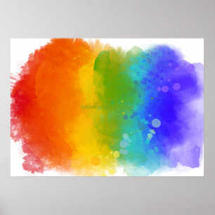 SlipperyJoe's Stolz Spritzer Farben Regenbogen Fei Poster