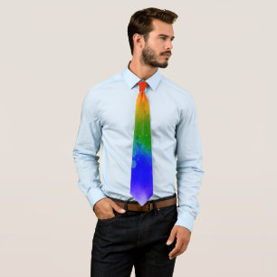 SlipperyJoe's Stolz Spritzer Regenbogenfarben Vibr Krawatte