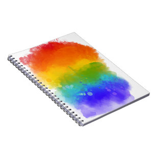 SlipperyJoe's Stolz Spritzer Regenbogenfarben Vibr Notizblock