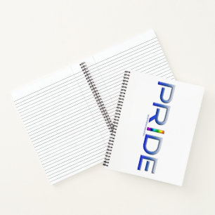 SlipperyJoe's Stolz Wort metallene Buchstaben stra Notizbuch