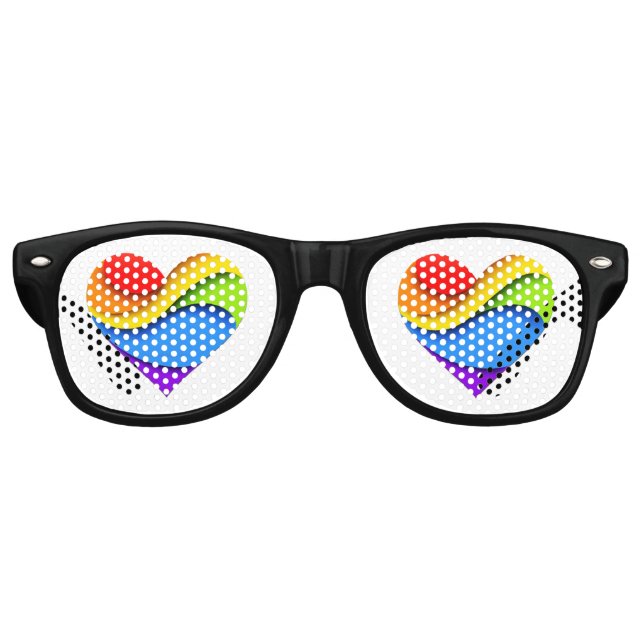 SlipperyJoe's stolze Herzkurve Form 3-D drei-d Partybrille (Vorderseite)