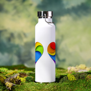 SlipperyJoe's stolze Herzkurve Form 3-D drei-d Trinkflasche
