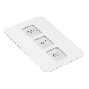 SlipperyJoe's STRG ALT ENTF-Taste Computer-Tastatu Magnet