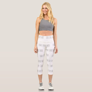 SlipperyJoe's STRG ALT ENTF-Taste drei weiße Com Capri Leggings