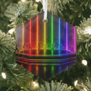 SlipperyJoe's Tanzperformance zum Pride-Jubiläum Ornament Aus Glas