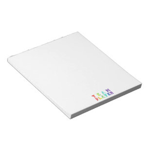 SlipperyJoe's Team Player Worte Stolz Farben Regen Notizblock