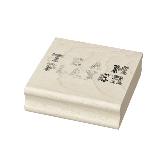 SlipperyJoe's Team Player-Wörter Farbverlauf Regen Gummistempel (Stempel)