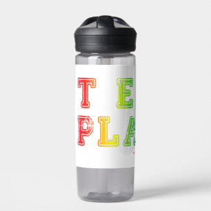 SlipperyJoe's Team Player-Wörter Farbverlauf Regen Trinkflasche
