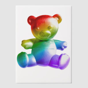 SlipperyJoe's Teddybär aus gebürstetem Metall, san