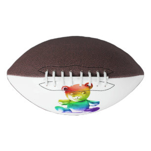 SlipperyJoe's Teddybär aus gebürstetem Metall, san Football