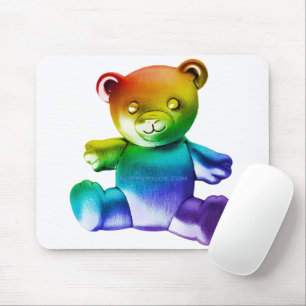 SlipperyJoe's Teddybär aus gebürstetem Metall, san Mousepad