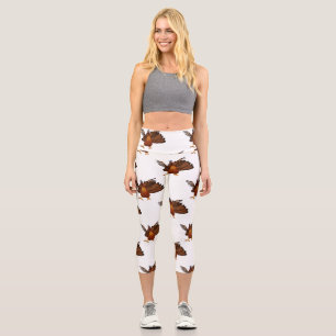 SlipperyJoe's Thanksgiving-Geknatter verantwortung Capri Leggings